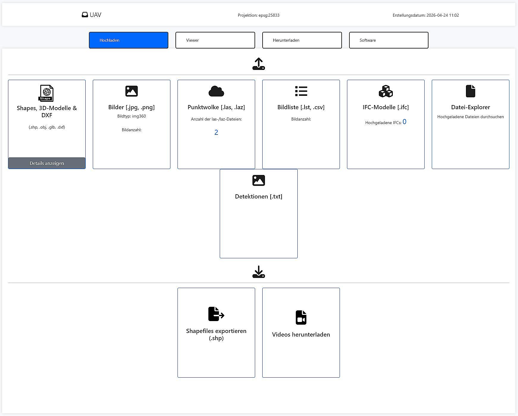 MapTerra AI-Viewer project dashboard